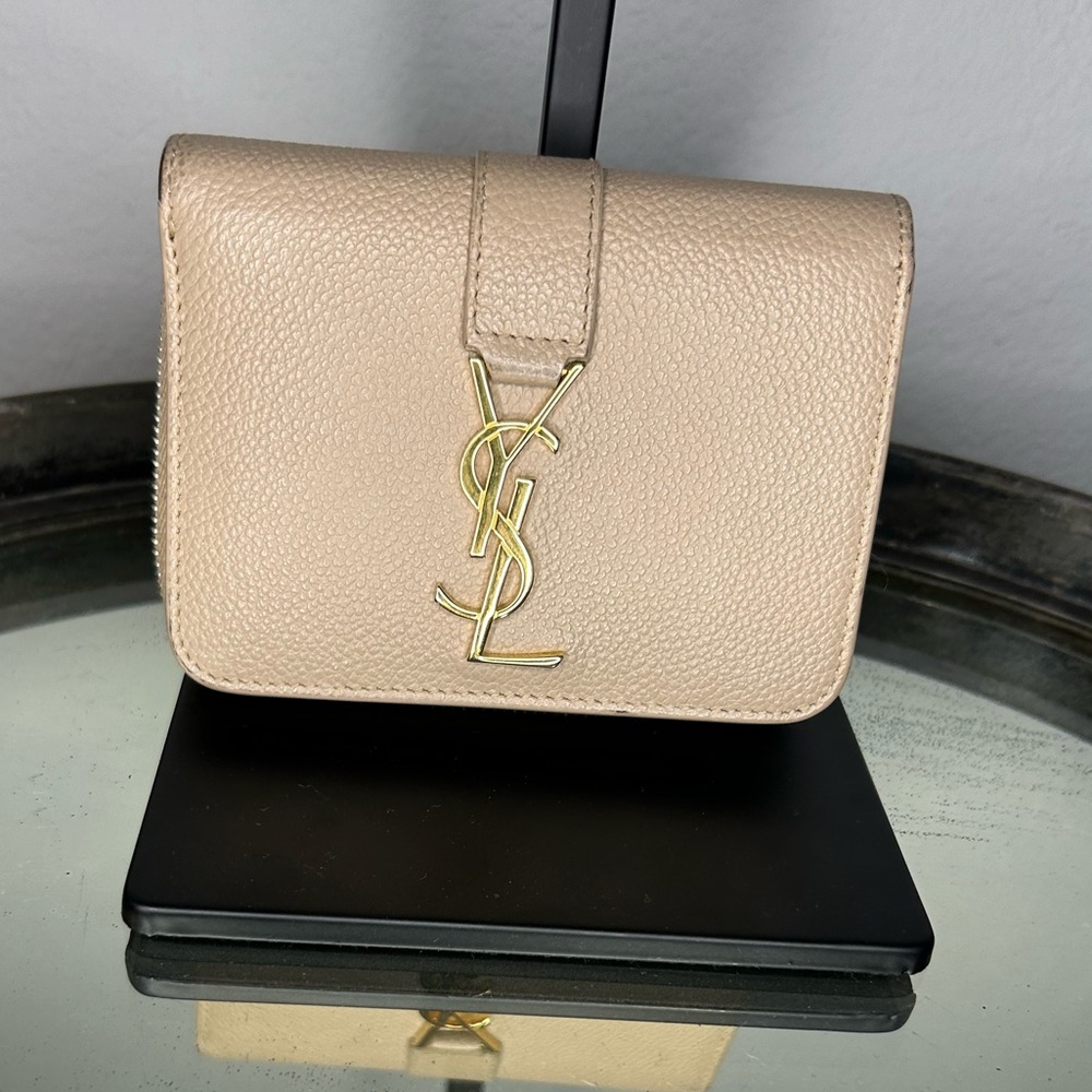 YSL Line Compact Zippered Wallet - Picture 1 of 11